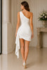 Aurielle One-Shoulder Drape Mini Dress