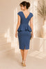 Bluebell Peplum Elegance Midi Dress