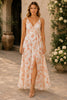 Blush Bloom Floral Wrap Maxi Dress