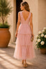Blush Dream Tiered Tulle Maxi Dress
