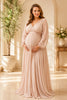 Blush Grace Plus Size Maternity Gown