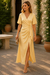 Butter Glow Wrap Maxi Dress