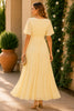 Buttercream Grace Pleated Maxi Dress