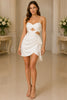 Celestia Cutout Wrap Mini Dress