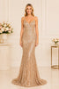 Champagne Sequin Mermaid Gown