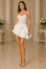 Corset Ruffle Mini Dress