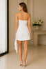 Elara Satin Wrap Mini Dress