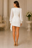 Elarisse Long Sleeve Wrap Mini Dress