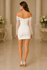Eloria Sheer Sleeve Ruched Mini Dress