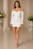 Elowen Off-Shoulder Ruched Mini Dress