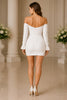 Elowen Off-Shoulder Ruched Mini Dress