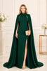 Emerald Cape Evening Gown