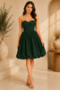 Green Bubble Hem Mini Dress