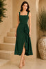 Green Fit & Flare Midi Dress