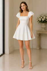 Isabella Puff Sleeve Mini Dress