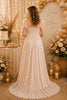 Ivory Floral Ruffle Maternity Maxi Dress