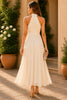 Ivory Grace Halter Maxi Dress