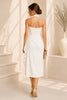 Ivory Halo Elegance Midi Dress