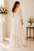 Ivory Lace High Low Maternity Dress