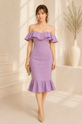 Lavender Grace Midi Dress
