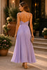 Lavender Whisper Pleated Maxi Dress