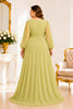 Light Olive Chiffon Plus Size Maxi Dress