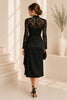 Midnight Romance Lace Midi Dress