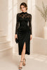 Midnight Romance Lace Midi Dress