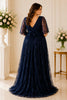 Midnight Stardust Plus Size Maternity Gown