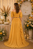Mustard Off Shoulder Ruffle Maternity Maxi Dress