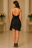 Nior Halter Wrap Graduation Dress