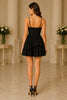 Noir Belle Tiered Ruffle Mini Dress