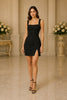 Noir Essence Square Neck Mini Dress