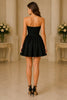 Noir Muse Corset Skater Mini Dress