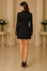 Noir Prestige Double Breasted Blazer Mini Dress