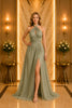 Sage Halter Neck Chiffon Maxi Dress