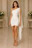 Seraphina Drape One-Shoulder Mini Dress