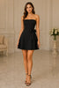 Velvet Noir Bow Mini Dress