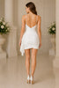 Aurelia Satin Wrap Mini Dress