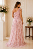 Blush Bloom One-Shoulder Floral Maternity Gown