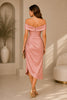 Blush Pink Off Shoulder Ruched