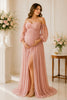 Burgundy Velvet Elegance Maternity Gown
