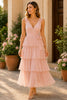 Blush Romance Tiered Ruffle Maxi Dress