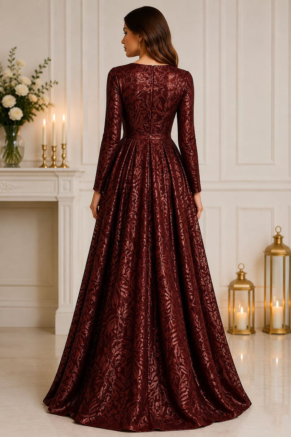 petite women's dresses formal Alex Evenings womens long dresses for Rosie Ruched Puff Sleeve Fabric:Dream Fleece LowStock:43250092507187
