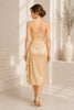 Champagne Grace Midi Dress