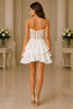 Corset Ruffle Mini Dress