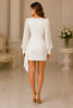 Elianne Long Sleeve Wrap Mini Dress