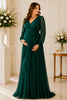 Emerald Grace Pleated Maternity Gown