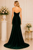 Emerald Velvet Sweetheart Gown