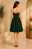 Green Bubble Hem Mini Dress